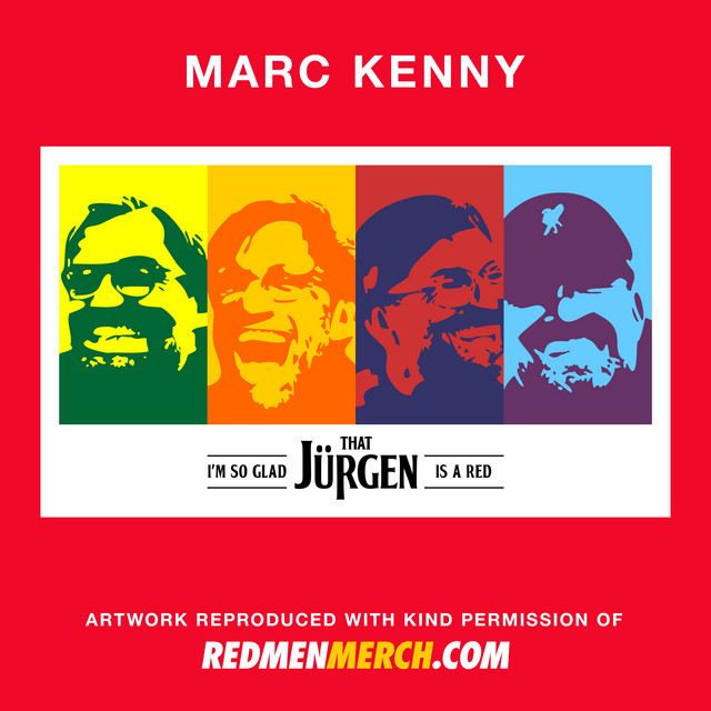 Marc Kenny — I’m so glad (that Jürgen is a red) cover artwork
