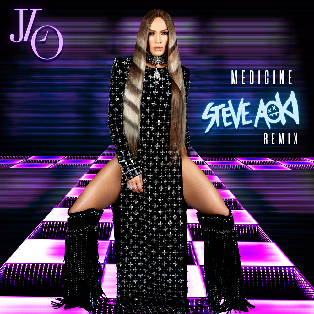 Jennifer Lopez Medicine (Steve Aoki From The Block Remix) cover artwork
