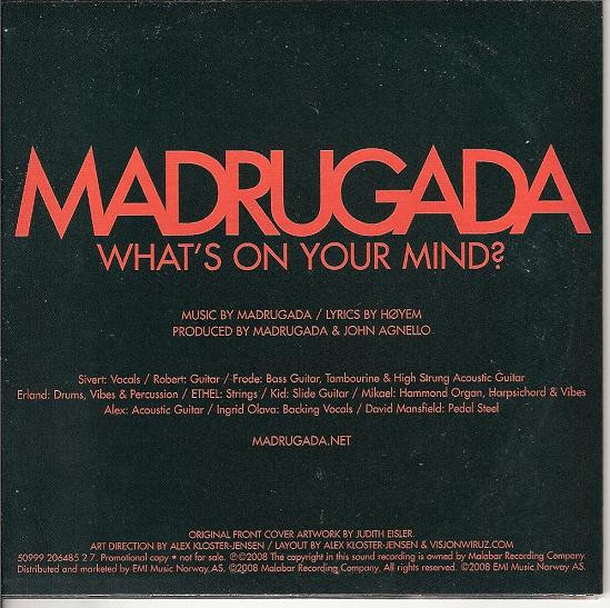 Madrugada — What&#039;s On Your Mind? cover artwork