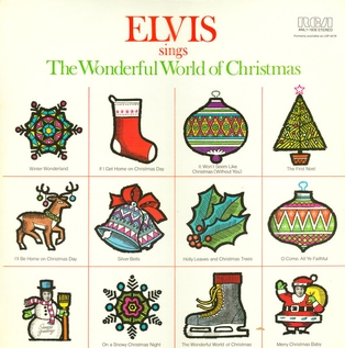 Elvis Presley Elvis sings The Wonderful World of Christmas cover artwork