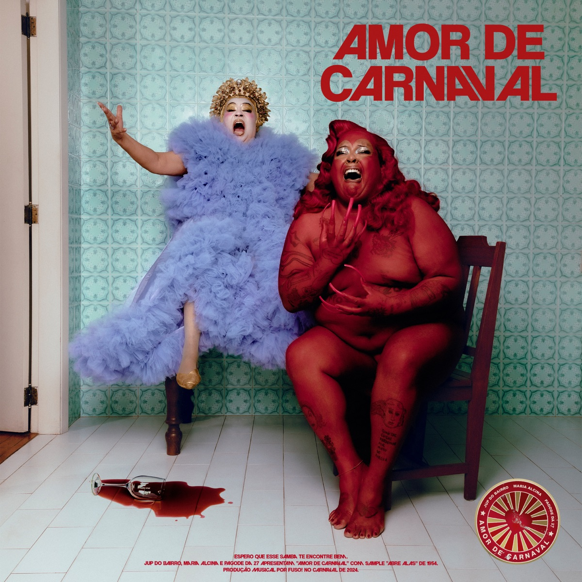 Jup do Bairro, Maria Alcina, & Pagode da 27 Amor de Carnaval cover artwork
