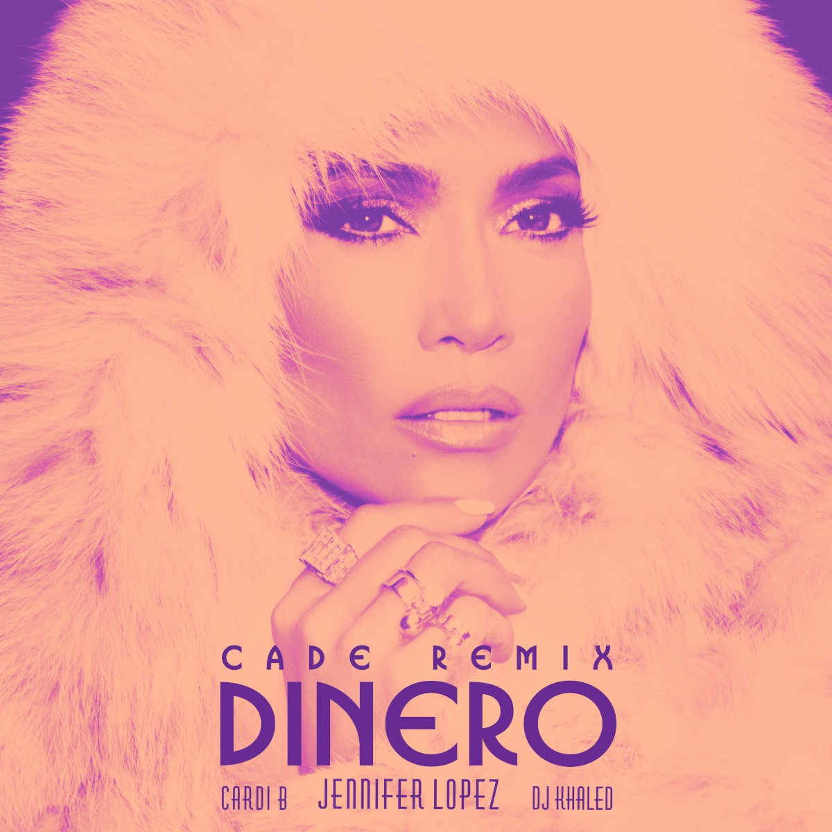 Jennifer Lopez featuring Cardi B & DJ Khaled — Dinero (CADE Remix) cover artwork