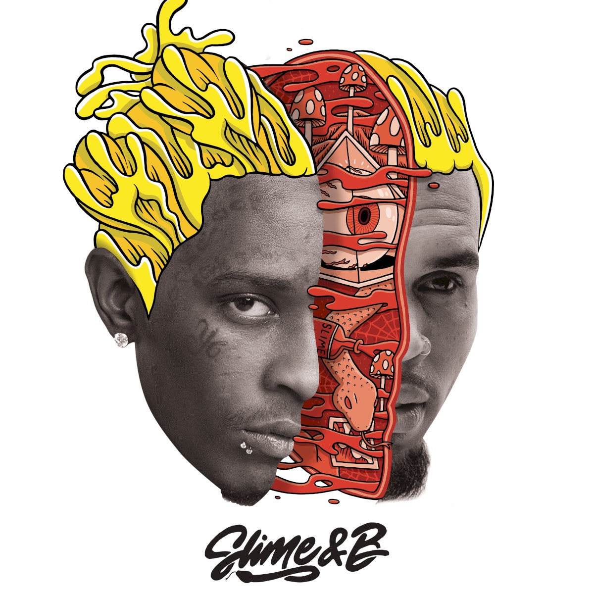 Chris Brown & Young Thug Slime &amp; B cover artwork