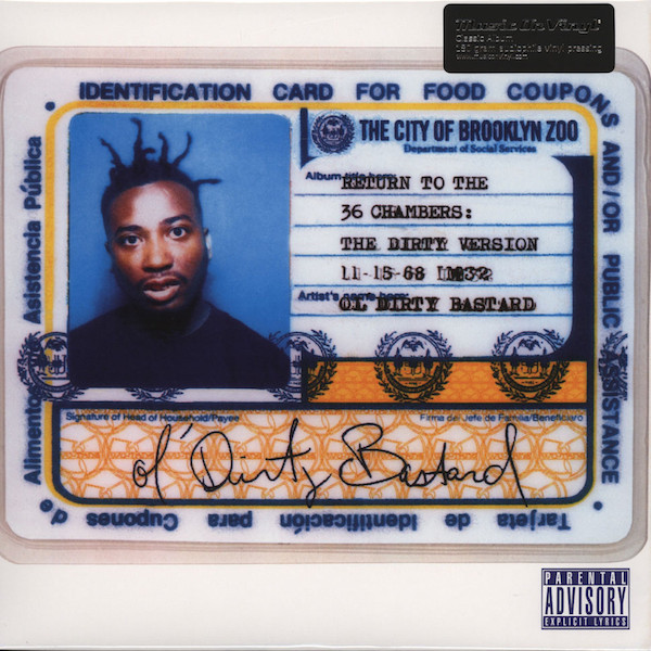 Ol&#039; Dirty Bastard Return to the 36 Chambers: The Dirty Version cover artwork