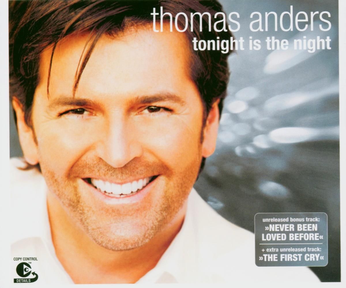 Thomas Anders Tonight Is The Night cover artwork