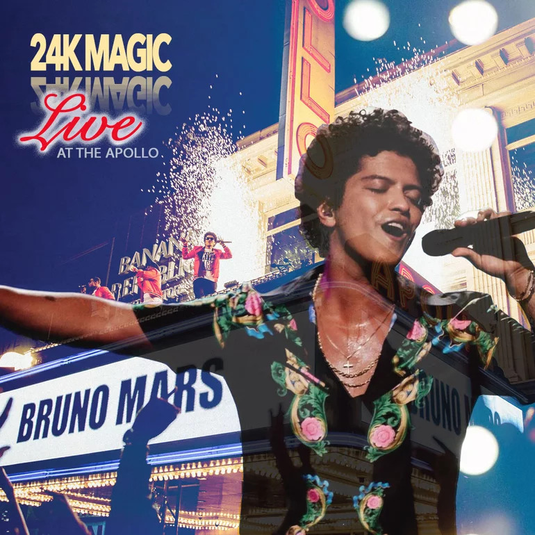 Bruno Mars 24K Magic Live at the Apollo cover artwork