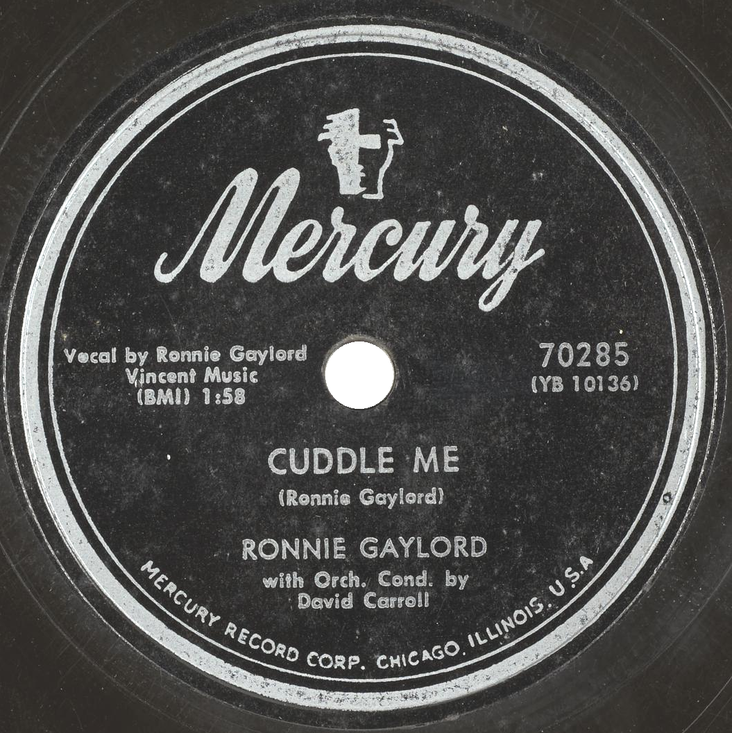 Ronnie Gaylord — Cuddle Me cover artwork
