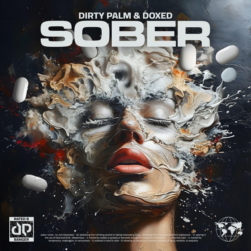 Dirty Palm &amp; Doxed — Sober cover artwork
