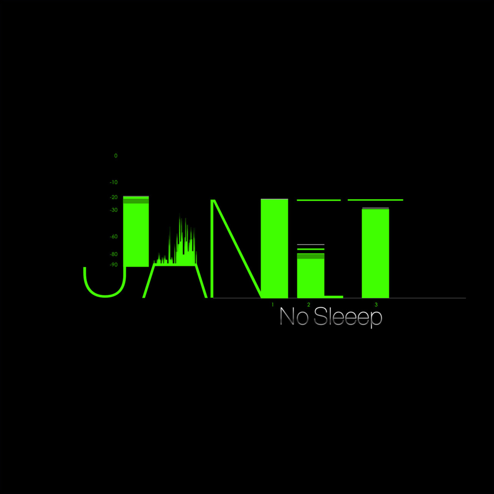 Janet Jackson No Sleeep cover artwork