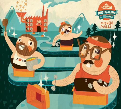 Posteljoona & Ystävät Miehen malli cover artwork