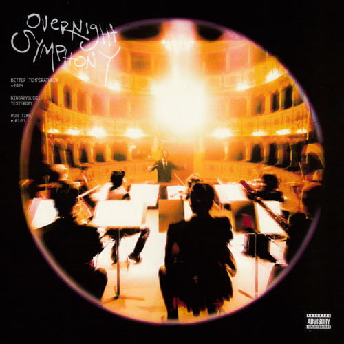 BIGBABYGUCCI featuring YESTERDAY — overnight symphony cover artwork