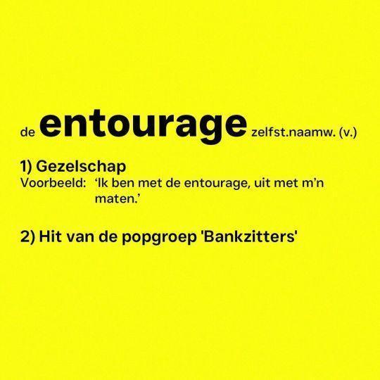 Bankzitters — Entourage cover artwork