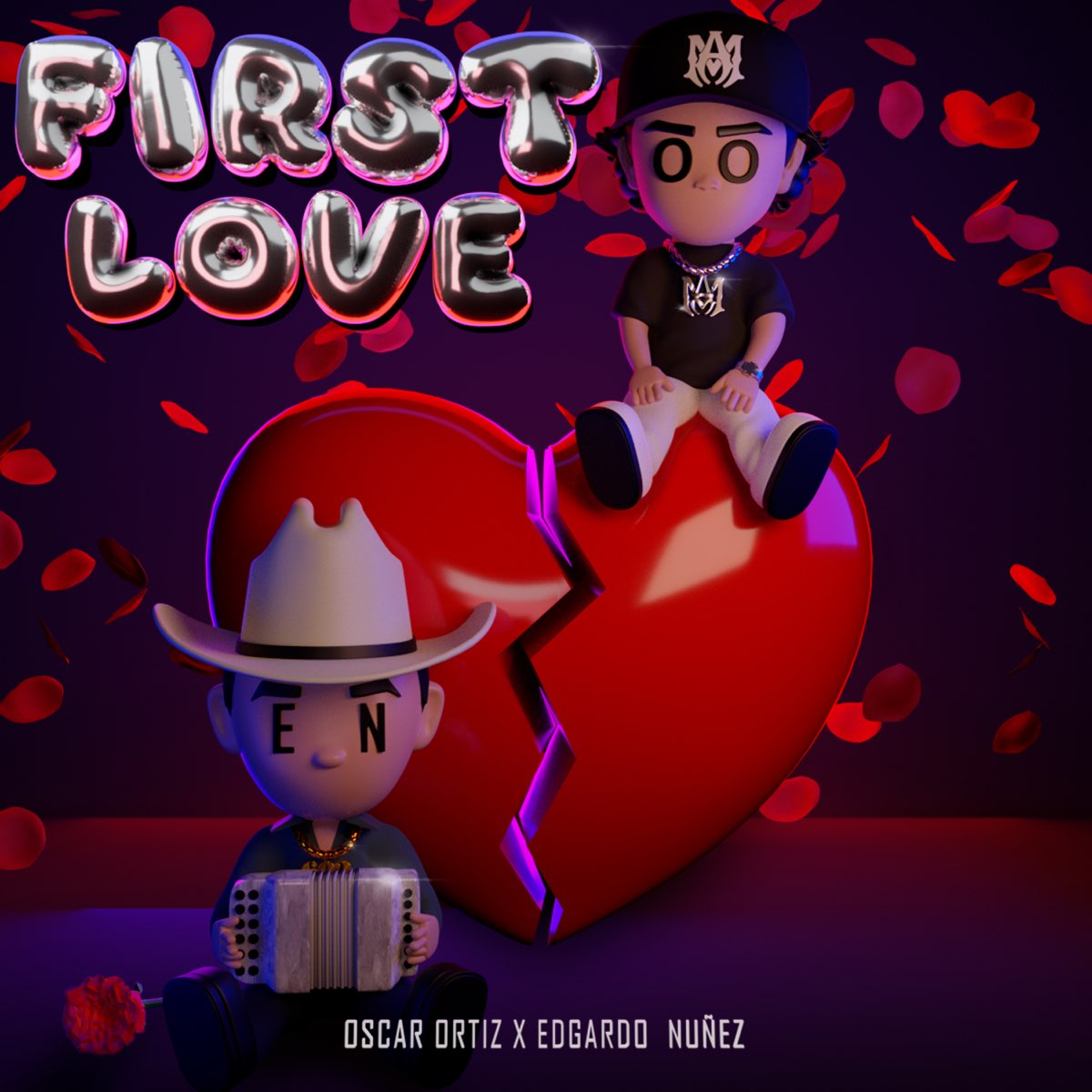 Oscar Ortiz & Edgardo Nuñez — FIRST LOVE cover artwork