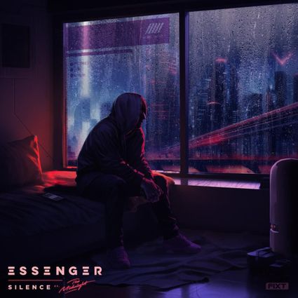 Essenger featuring The Midnight — Silence cover artwork