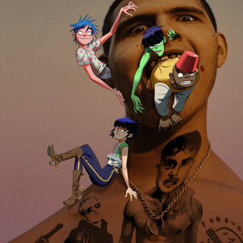 Gorillaz ft. featuring slowthai & SOFT PLAY Momentary Bliss cover artwork