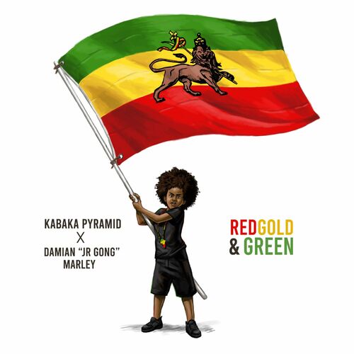 Kabaka Pyramid & Damian Marley Red Gold and Green cover artwork