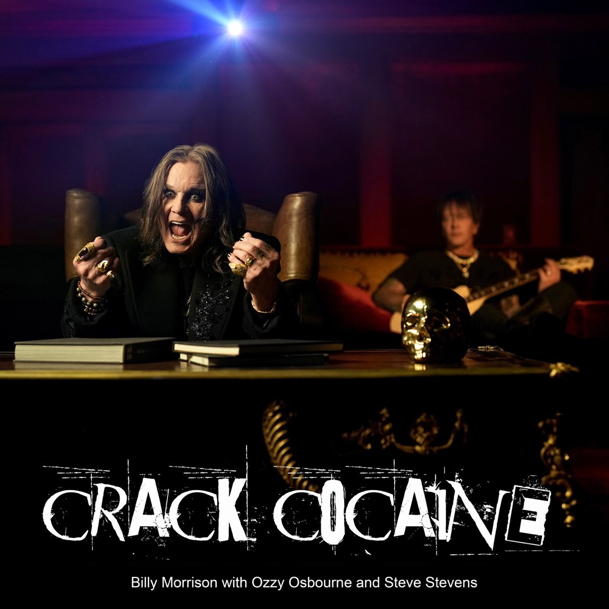 Billy Morrison & Ozzy Osbourne featuring Steve Stevens — Crack Cocaine cover artwork