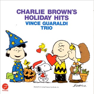 Vince Guaraldi Trio Charlie Brown&#039;s Holiday Hits cover artwork