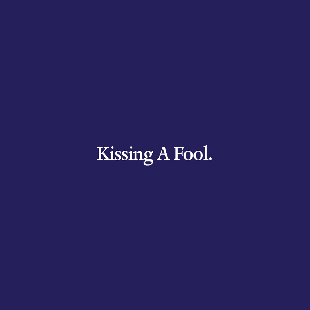 George Michael Kissing a Fool cover artwork