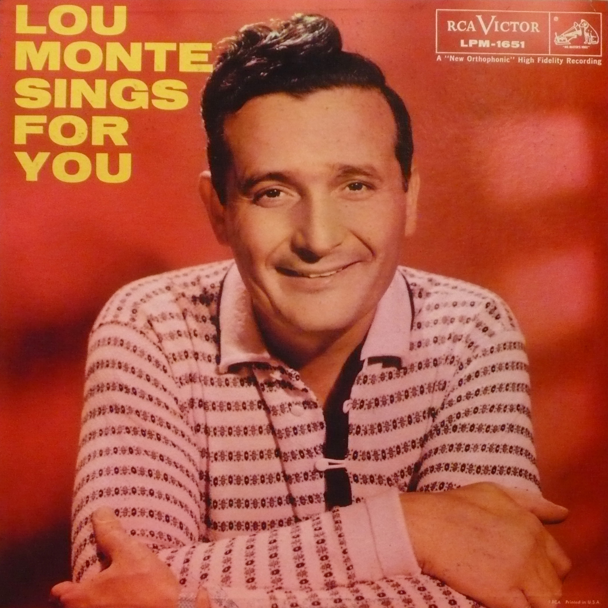 Lou Monte Lou Monte Sings for You cover artwork