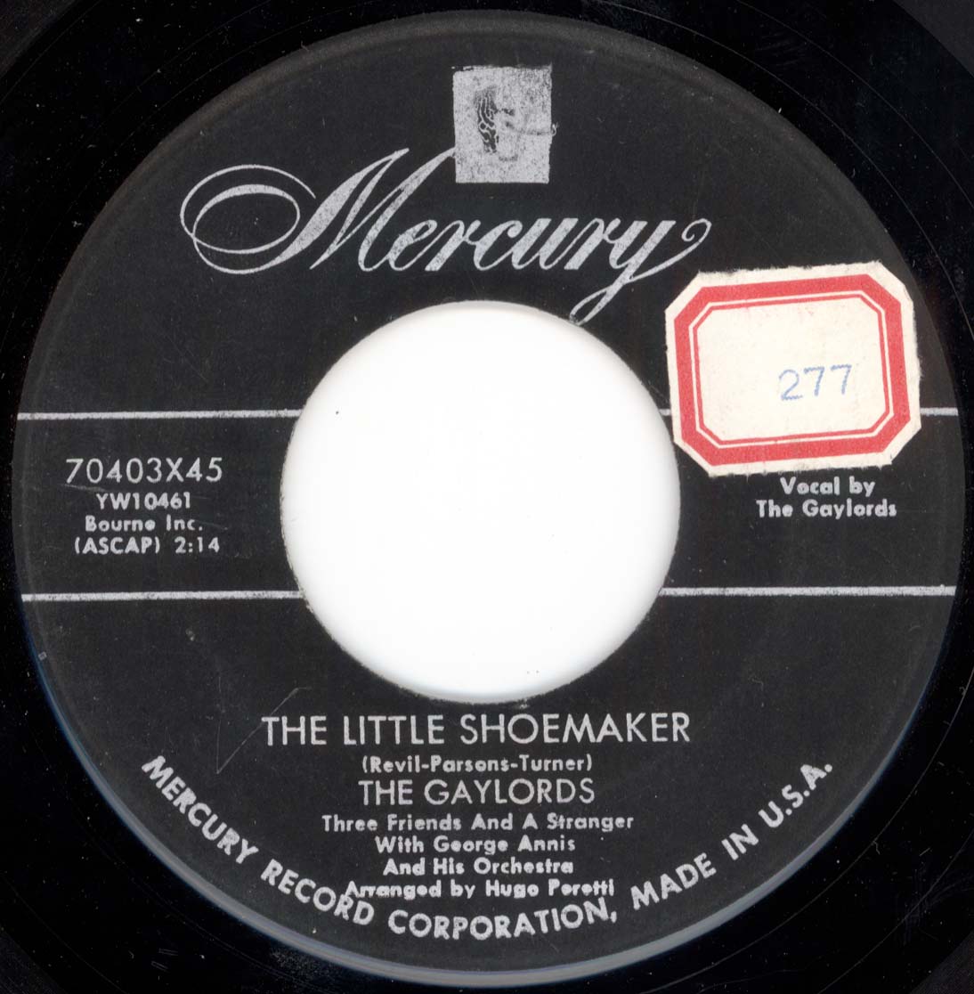 The Gaylords — The Little Shoemaker cover artwork