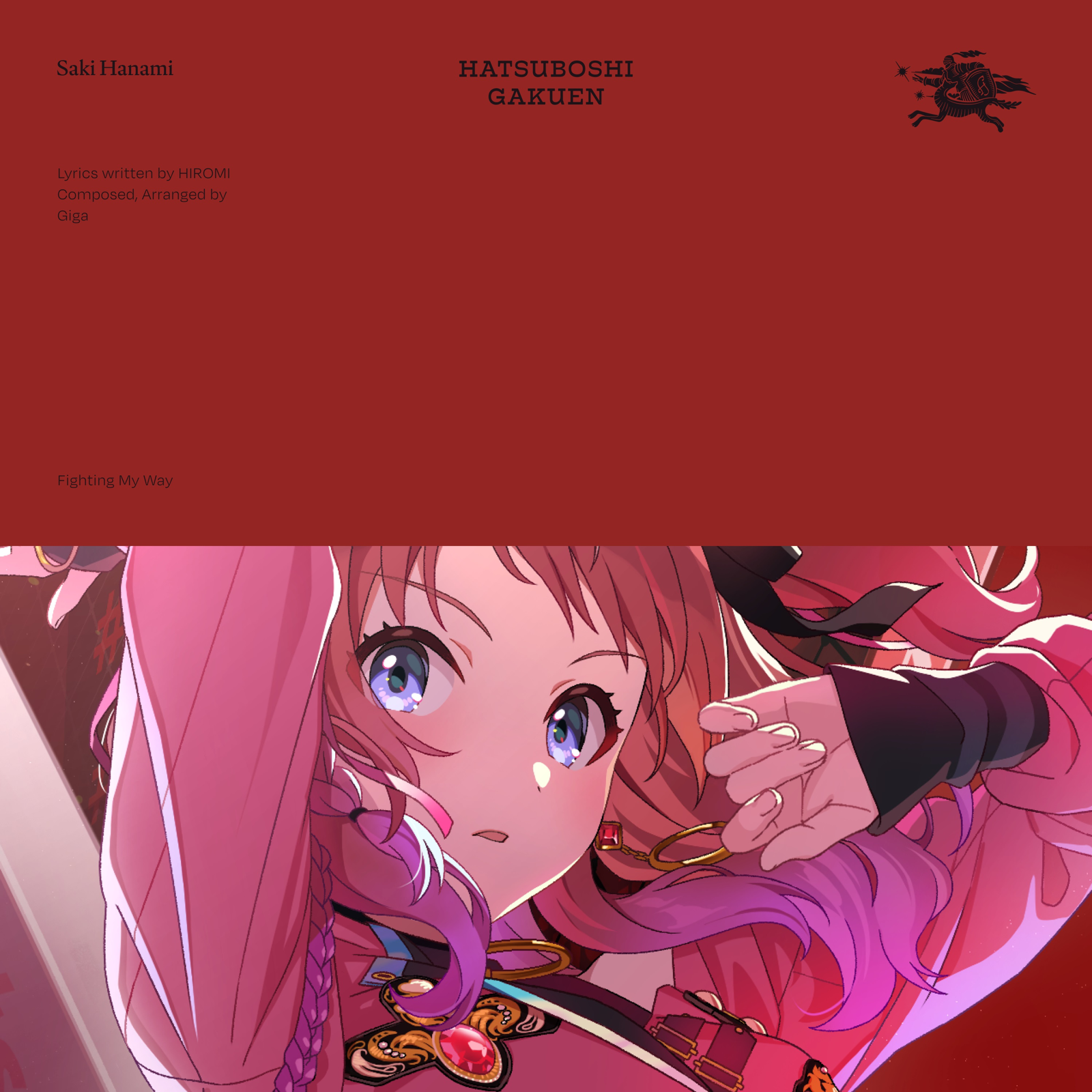 HATSUBOSHI GAKUEN, Saki Hanami (CV: Aoi Nagatsuki), & Giga — Fighting My Way cover artwork