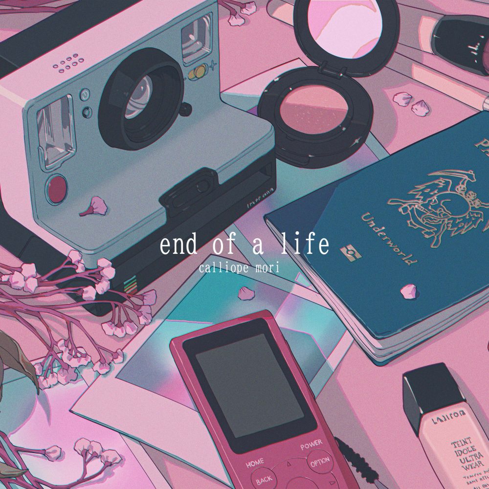 Mori Calliope — end of a life cover artwork
