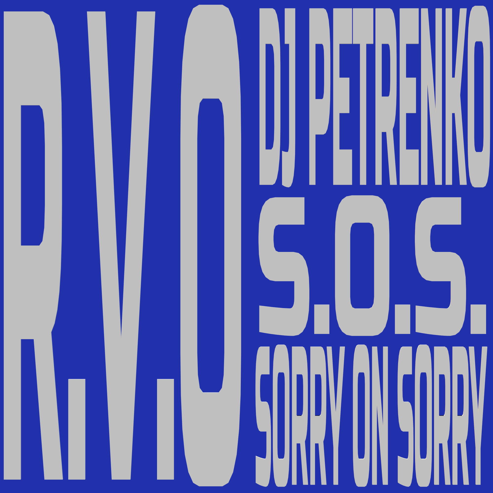 R.V.O & DJ PETRENKO — S.O.S. (Sorry On Sorry) cover artwork