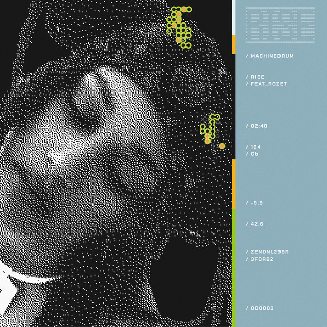 Machinedrum featuring ROZET — RISE cover artwork