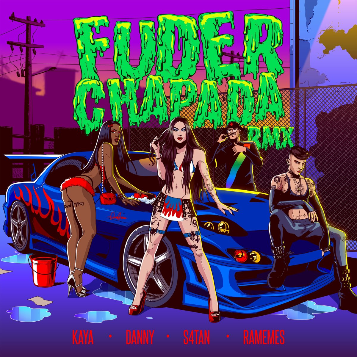 Kaya Conky, S4TAN, & Danny Bond featuring DJ RaMeMes (O DESTRUIDOR DO FUNK) — FUDER CHAPADA RMX cover artwork