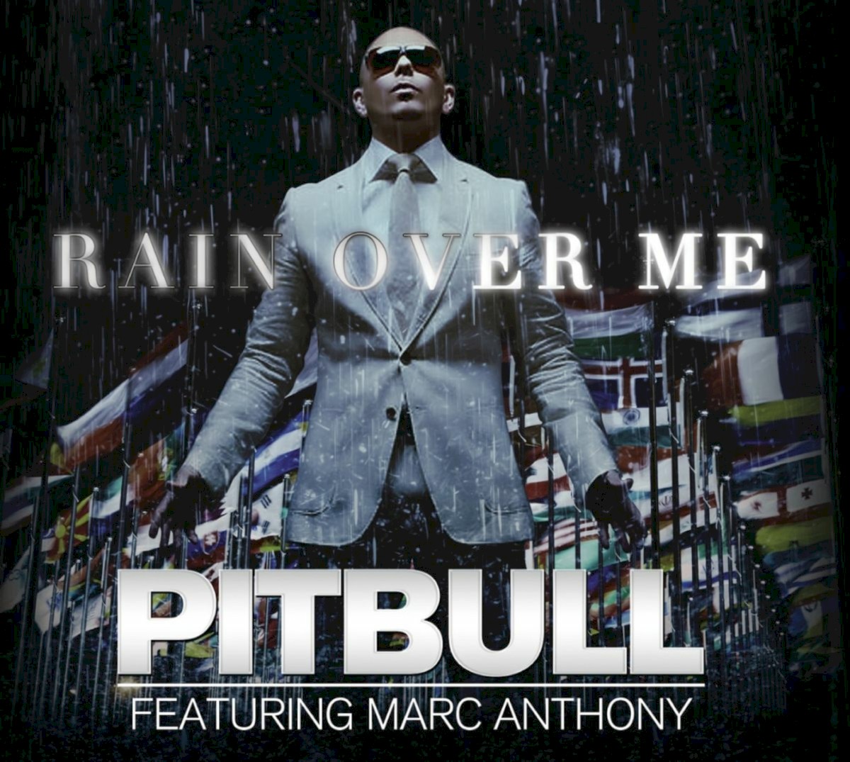 Pitbull ft. featuring Marc Anthony Rain Over Me cover artwork