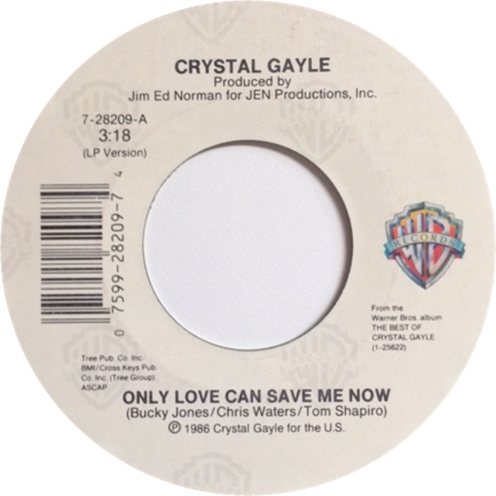Crystal Gayle — Only Love Can Save Me Now cover artwork
