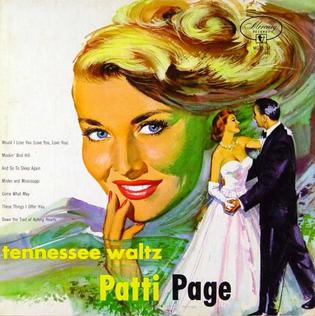Patti Page Tennessee Waltz cover artwork