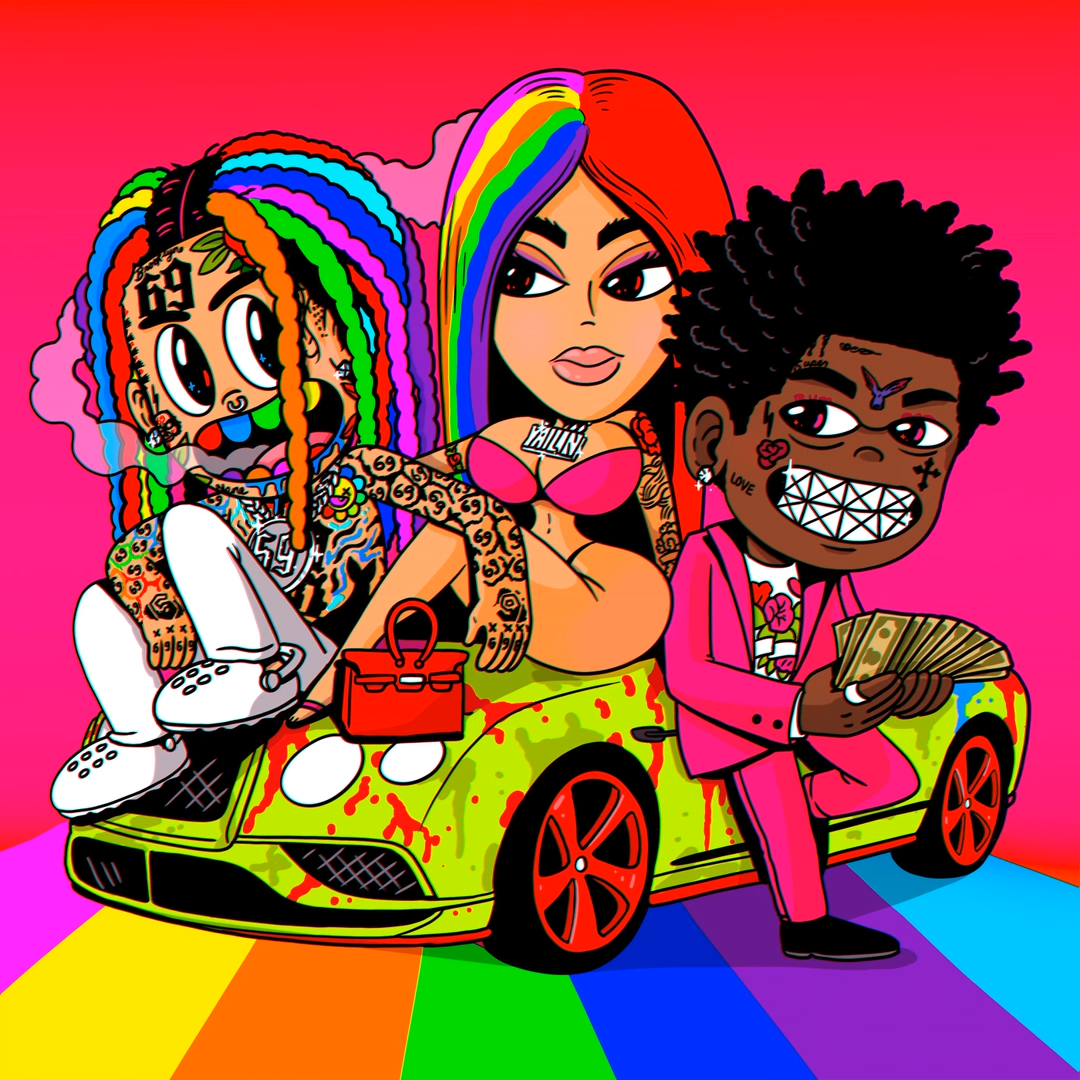 6ix9ine featuring Kodak Black & Yailin La Más Viral — Shaka Laka cover artwork