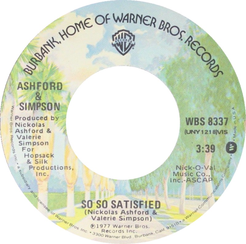 Ashford &amp; Simpson — So So Satisfied cover artwork