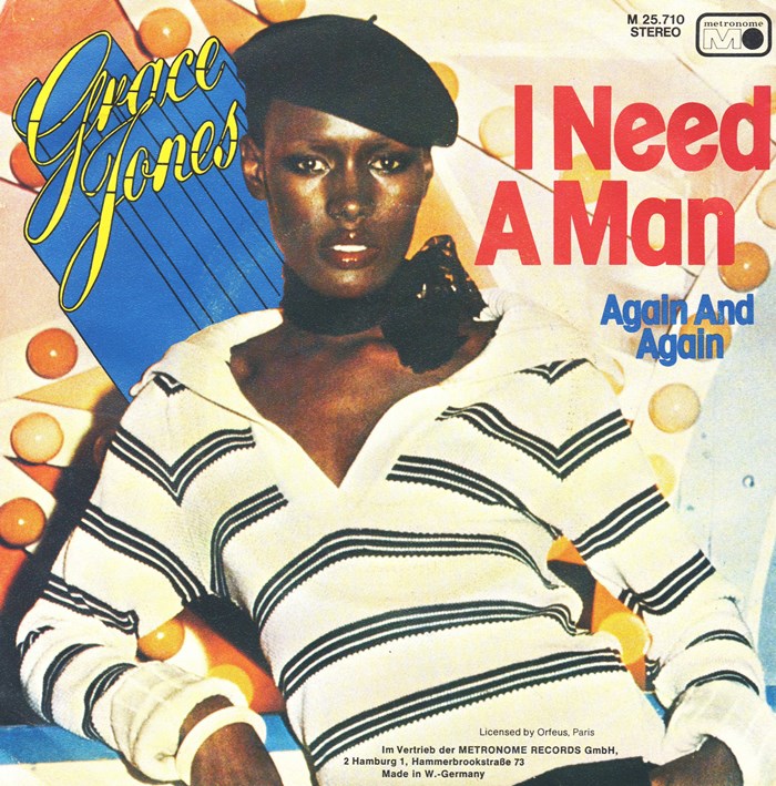 Grace Jones I Need a Man cover artwork