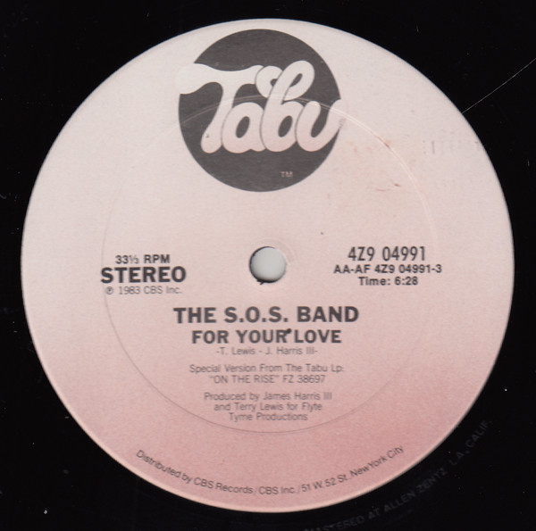 The S.O.S. Band — For Your Love cover artwork