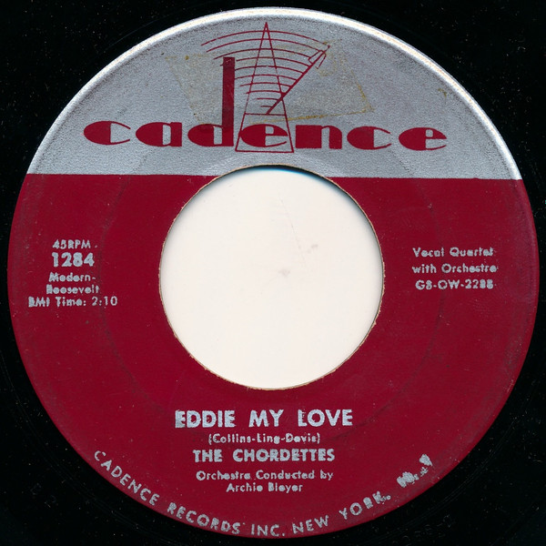 The Chordettes — Eddie My Love cover artwork