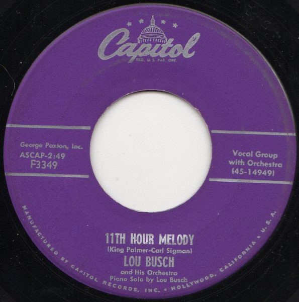 Lou Busch — 11th Hour Melody cover artwork