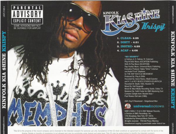Kinfolk Kia Shine — Krispy cover artwork