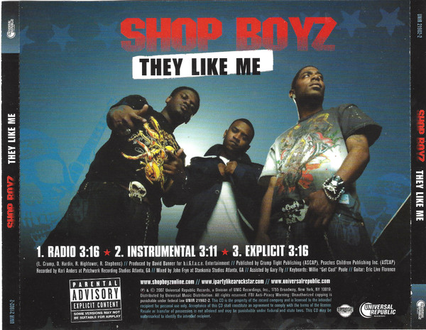 Shop Boyz — They Like Me cover artwork
