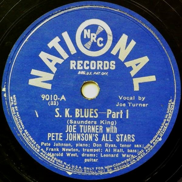 Big Joe Turner & Pete Johnson — S.K. Blues cover artwork