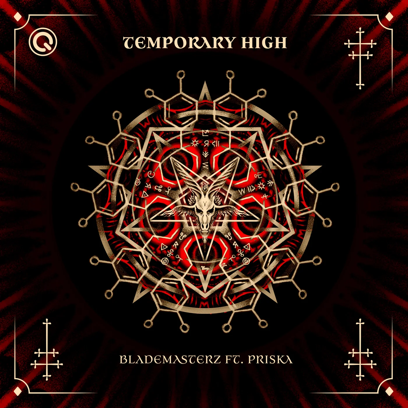 Brennan Heart pres. Blademasterz feat. PRISKA — Temporary High cover artwork