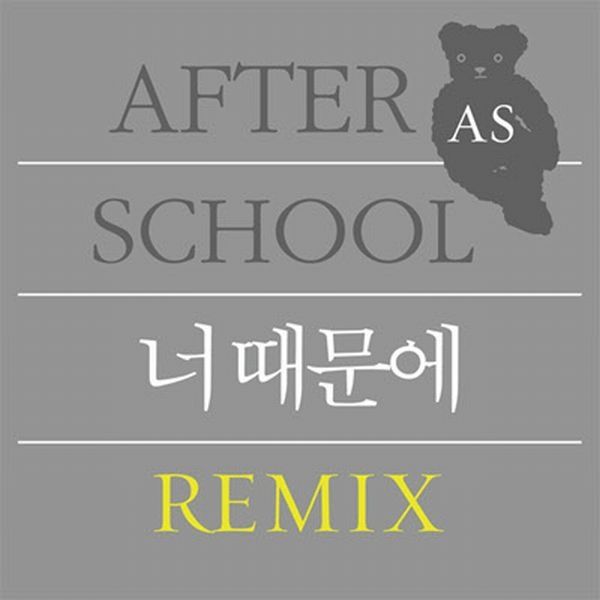 After School — 너 때문에 (Remix) cover artwork