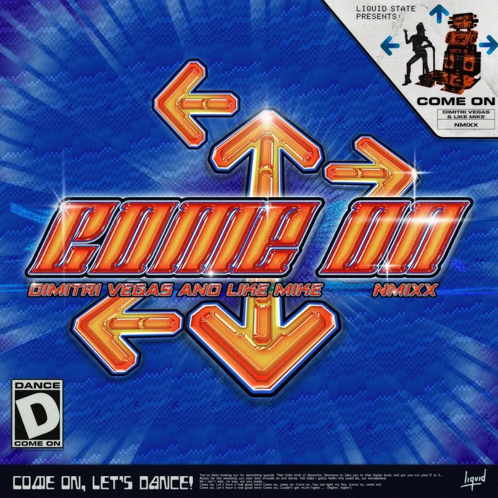 Dimitri Vegas &amp; Like Mike & NMIXX — Come On cover artwork