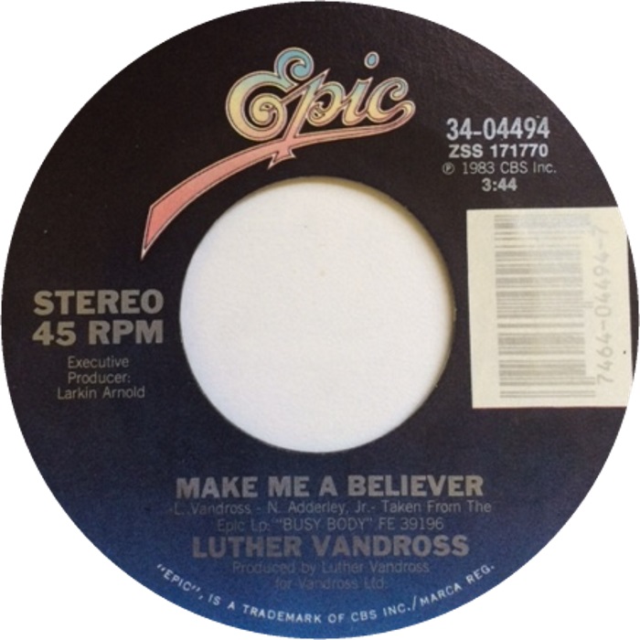 Luther Vandross — Make Me a Believer cover artwork