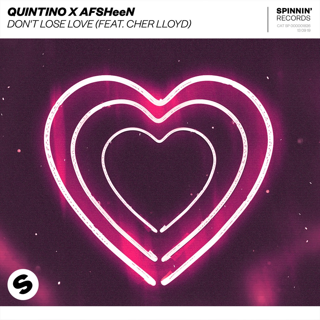 Quintino & AFSHEEN featuring Cher Lloyd — Don&#039;t Lose Love cover artwork