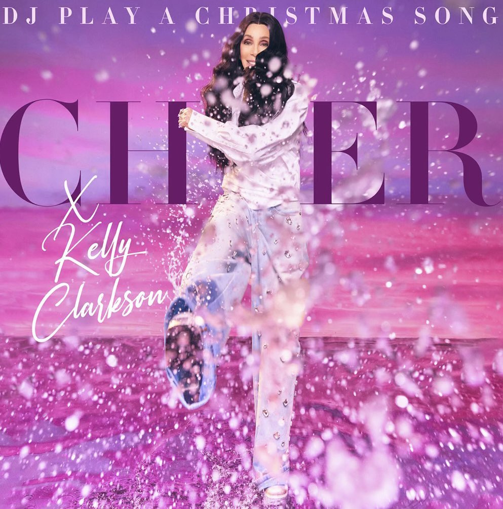 Cher & Kelly Clarkson — DJ Play A Christmas Song cover artwork