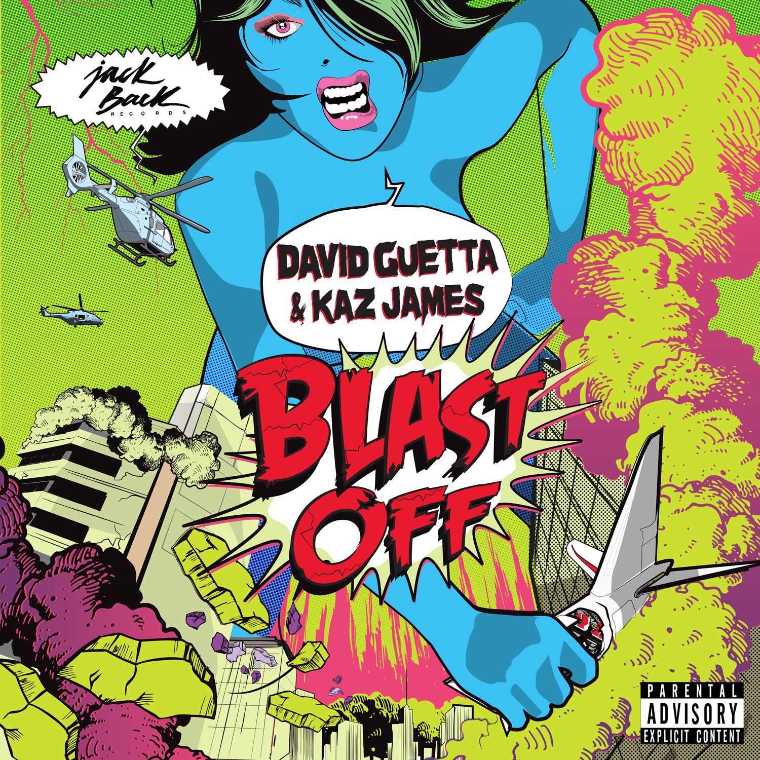 David Guetta & Kaz James — Blast Off cover artwork