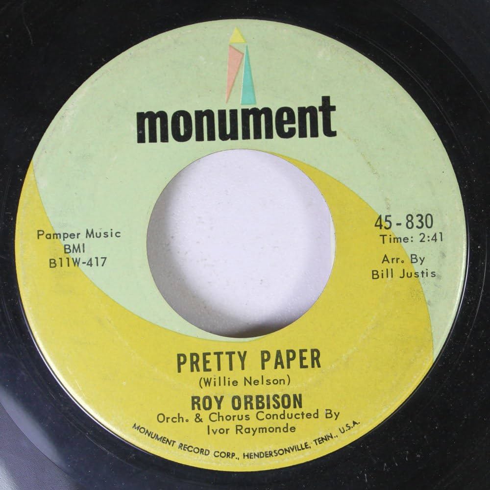 Roy Orbison — Pretty Paper cover artwork